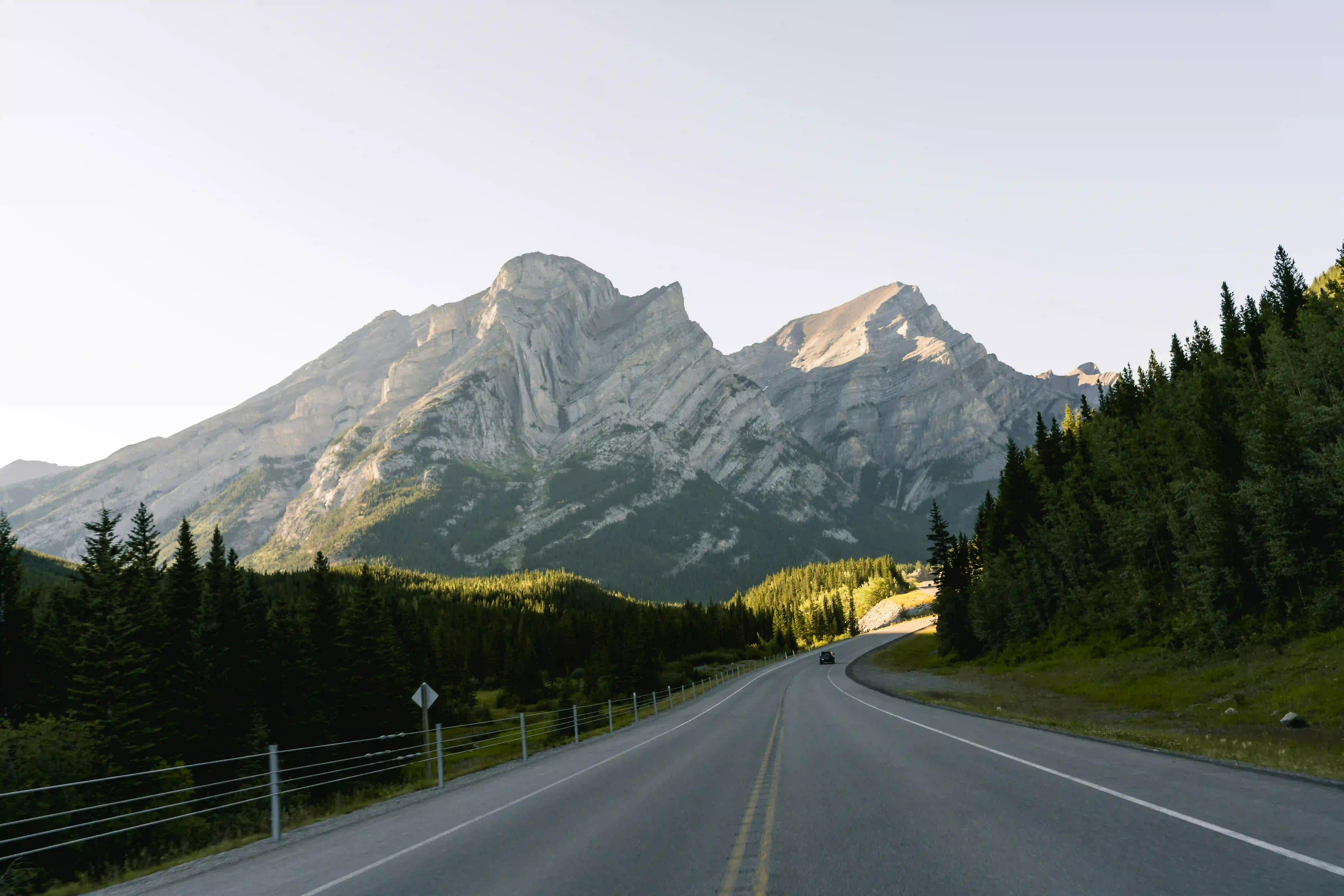 Highway from Banff to Calgary