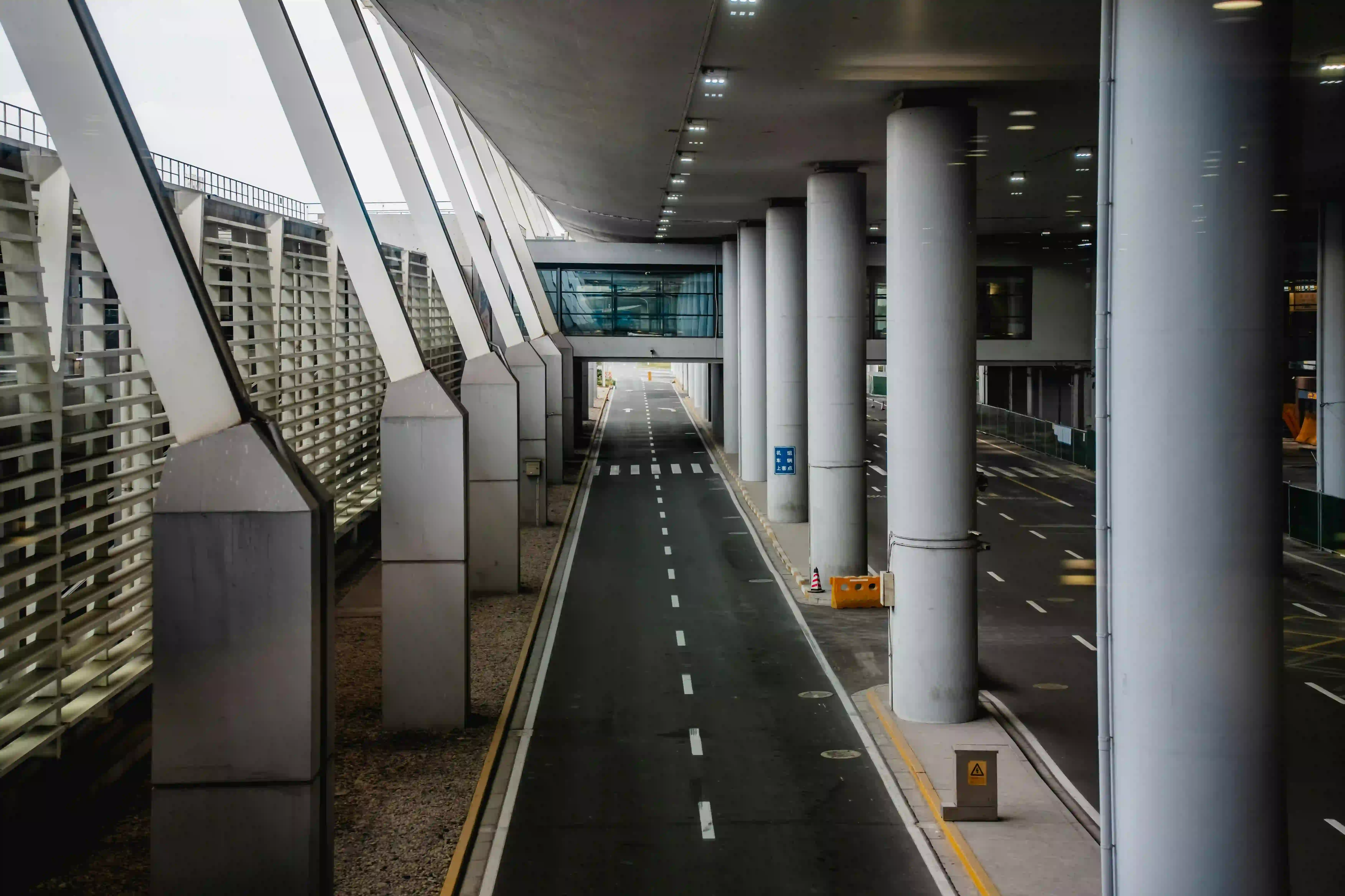 Airport pickup area